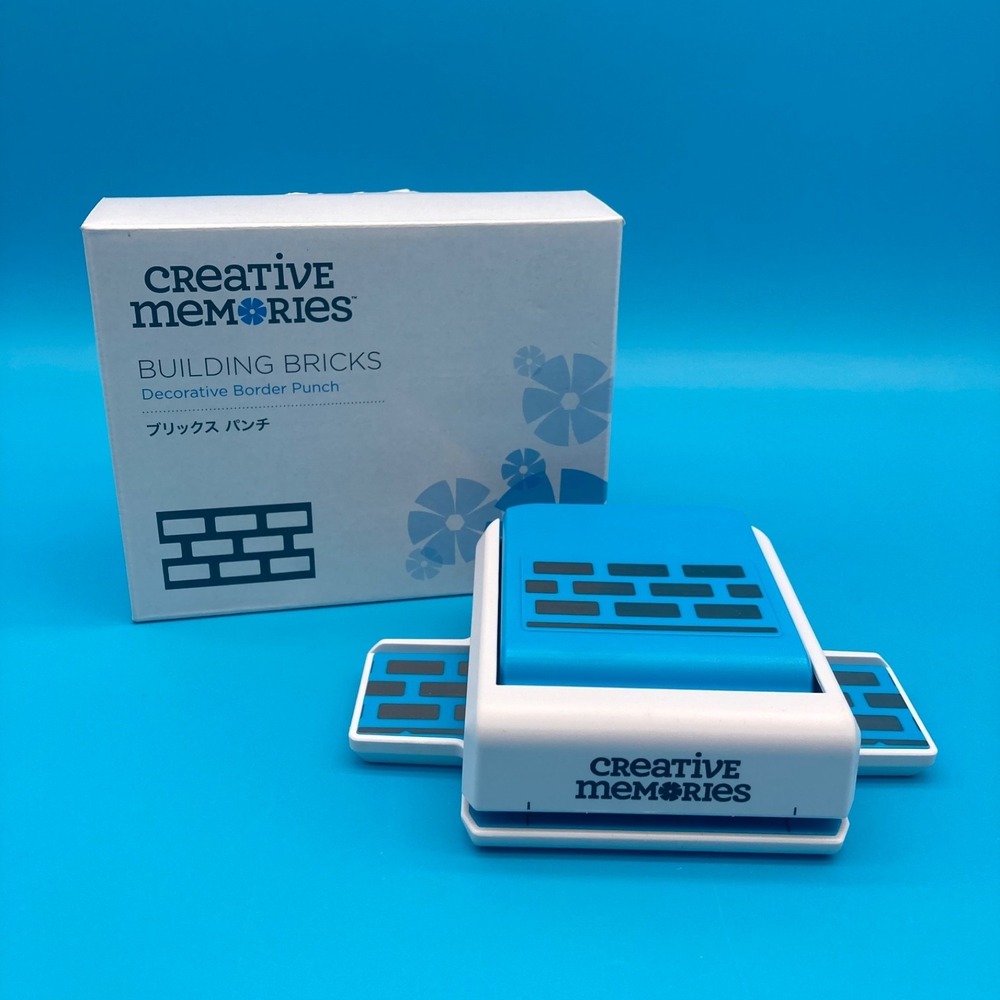 Creative Memories Building Bricks Decorative Border Punch Like New With Box